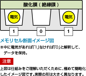 メモリセル断面イメージ図