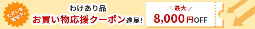 ただいま開催中！お買い物応援クーポン贈呈