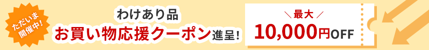 ただいま開催中！お買い物応援クーポン贈呈