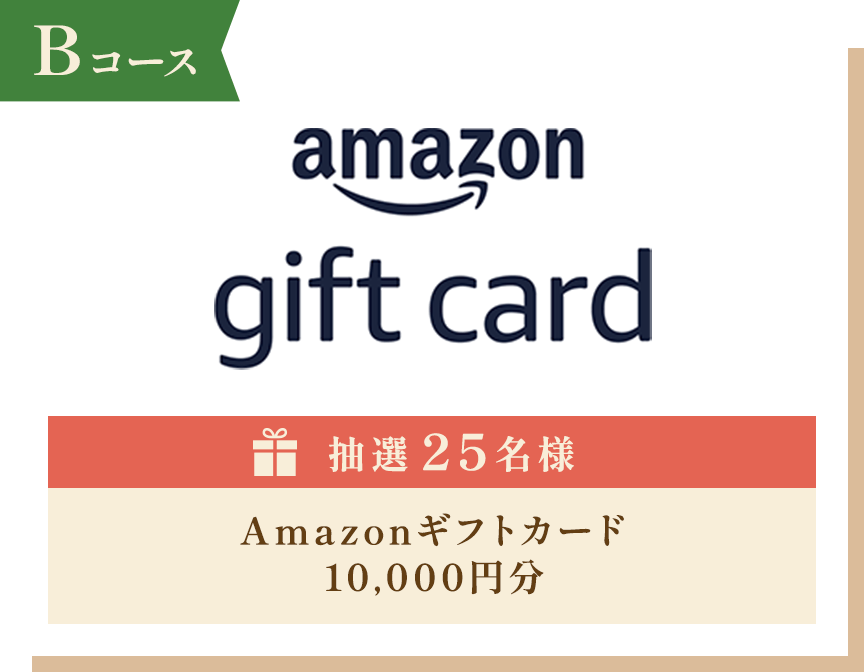 Bコース Amazonギフトカード10,000円分