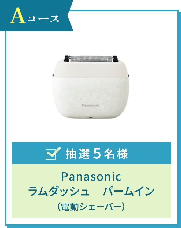 Aコース Panasonic　ラムダッシュ　パームイン（電動シェーバー）