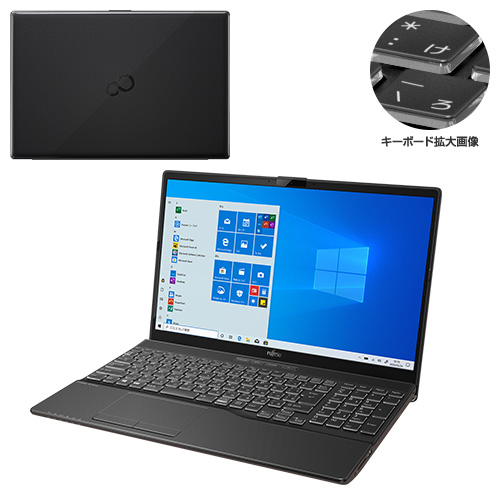 富士通WEB MART] LIFEBOOK WAB/E1 KC_WABE1_A010 Windows 10 Home・AMD  Ryzen7・メモリ16GB・SSD 512GB・Blu-ray・Office搭載モデル : 富士通