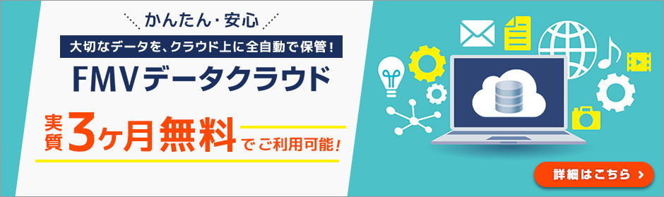 ★実質3ヶ月無料★大切なデータをクラウド上に全自動で保管！